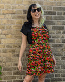 Red Panda Pinafore Dress