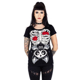 Ribcage Bat T By Cupcake Cult