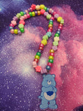 Blue Bear Necklace