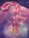 Vintage Pink Candy Necklace