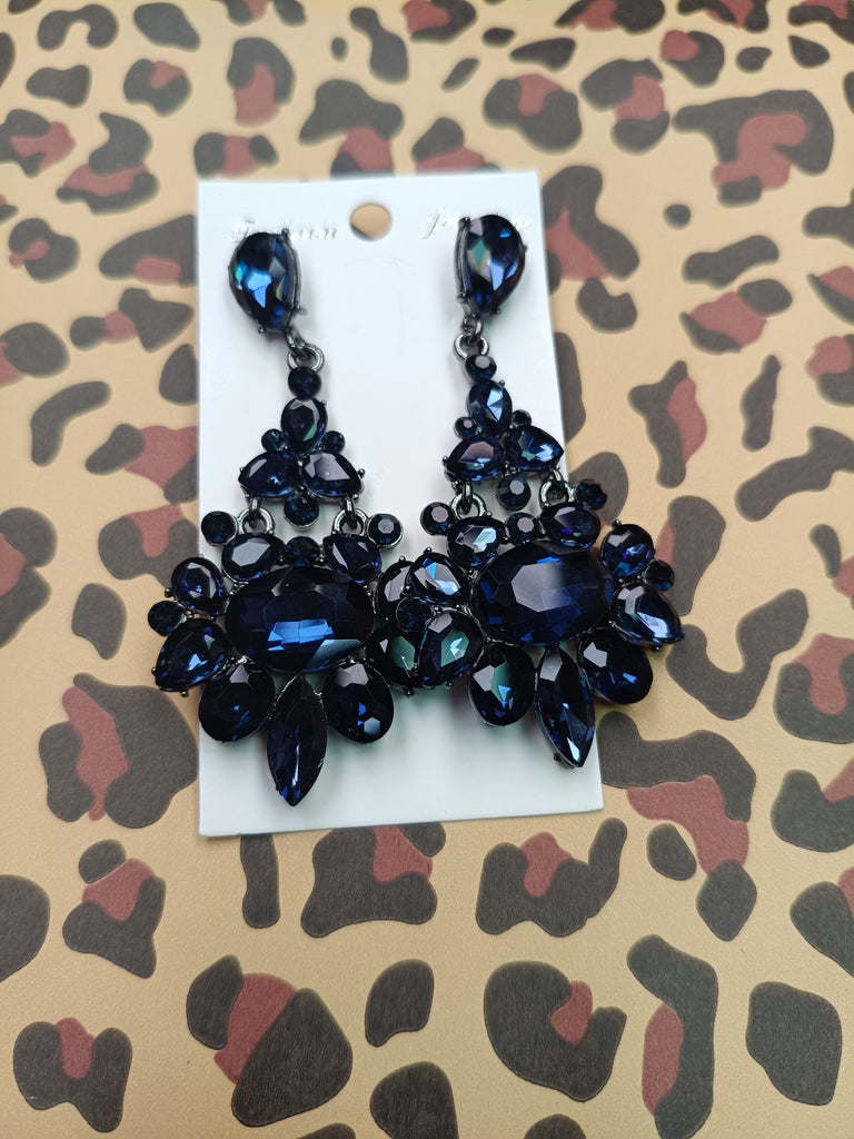 Blue Stone Victorian Earrings