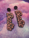 Black B Girl Earrings