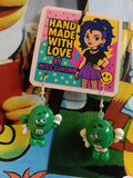 Green M&M Earrings