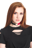 Black/Red HARLEQUIN CHOCKER
