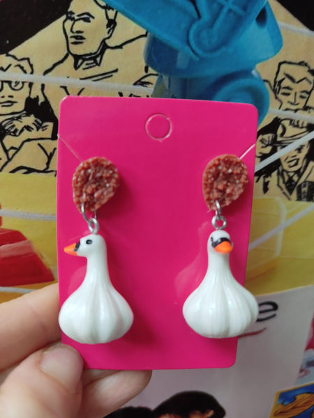 Garlic 🧄 Goose 🦆 Earrings