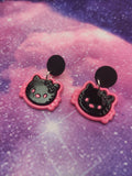 Dark Kitty Earrings