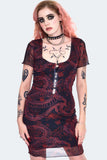 Snake Skeleton Mini Dress