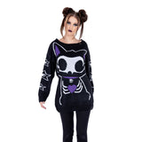 SKELETON CAT JUMPER