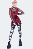 Skulls Print Leggings By Jaw Braker