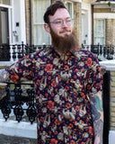 Island Time Sloth Short Sleeve Rayon Shirt