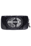 Ivy Black Ribcage Wallet By Banned Apparel