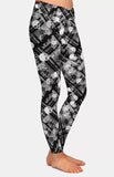 Black & White Skulls Leggings