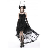 Gothic lolita witch skull velvet skirt