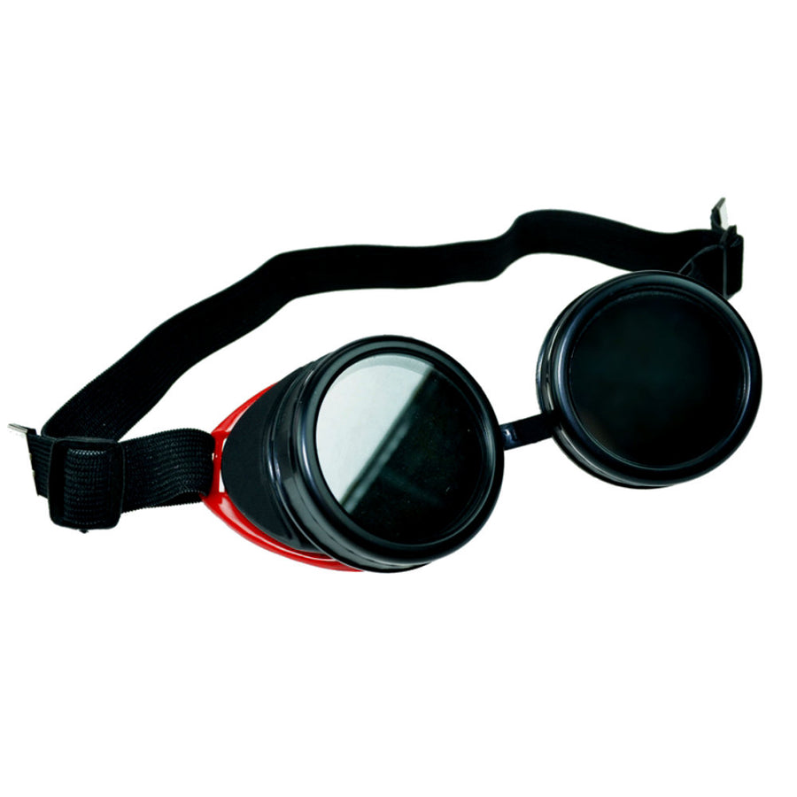 Steam punk goggles Black X Red
