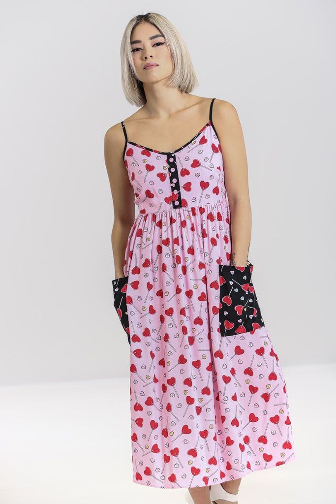 Lollies Maxi Dress By Hell Bunny