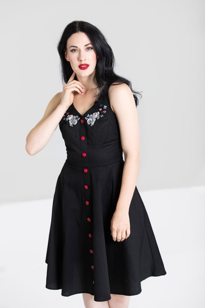 Thumper Mid Dress By Hell Bunny