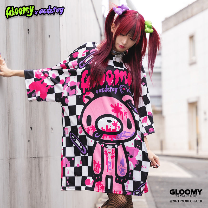 Checkered Hue Punk T-Shirt